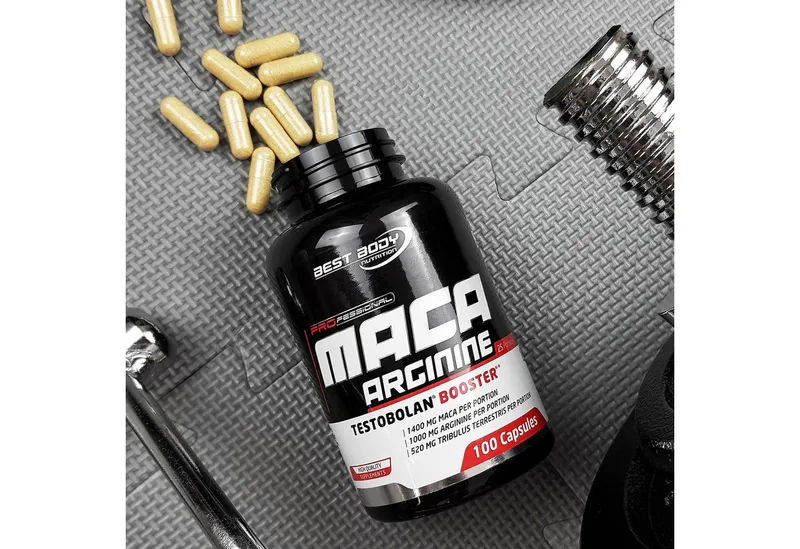 Best Body Nutrition Best Body Nutrition Maca Arginine Testobolan Booster - 100 Stück/Dose Kapsel, 92.7 g – Produktbild 1 von 5