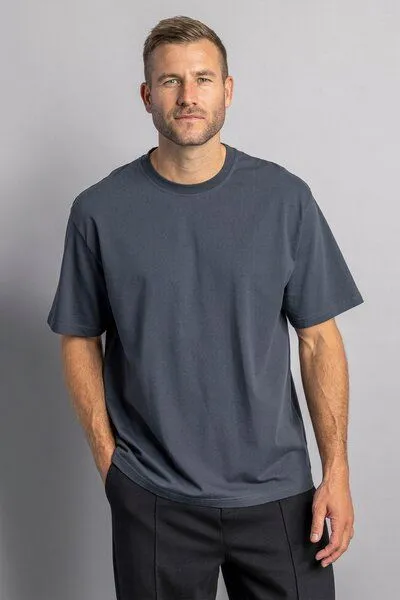 DIRTS dirts Heavy Cotton T-Shirt OVERSIZED, Charcoal, – Produktbild 1 von 4