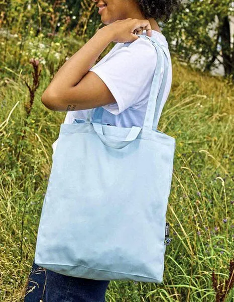 Neutral Neutral Baumwolltasche Einkaufstasche Shopper Kurze und Lange Henkel, Military (grün), – Produktbild 1 von 2