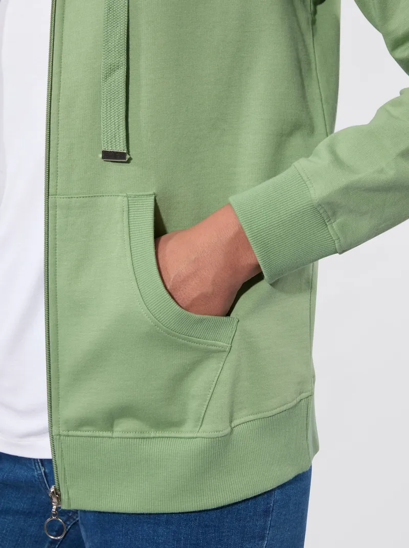 Witt Sweatjacke, Eucalyptus, – Produktbild 2 von 2