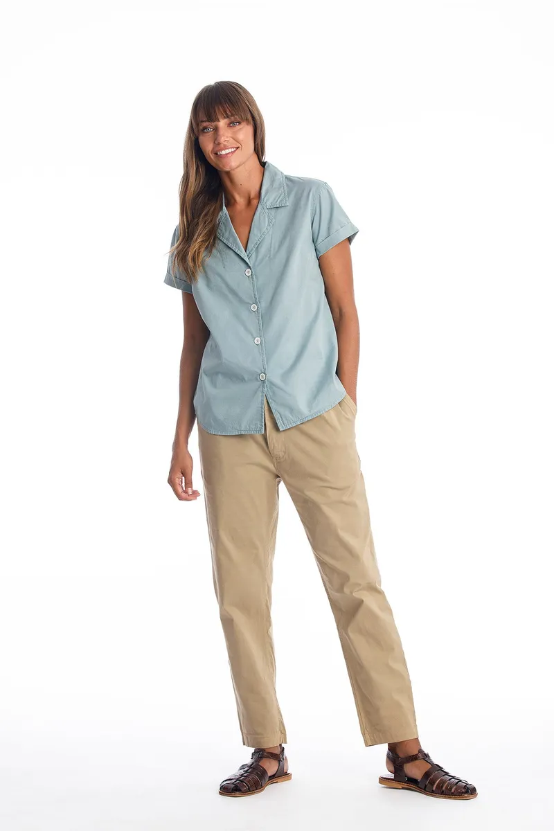 RAVENS VIEW IBIZA RAVENS VIEW IBIZA Damen vegan Hose Cannes Camel, Hellbraun, – Produktbild 2 von 2