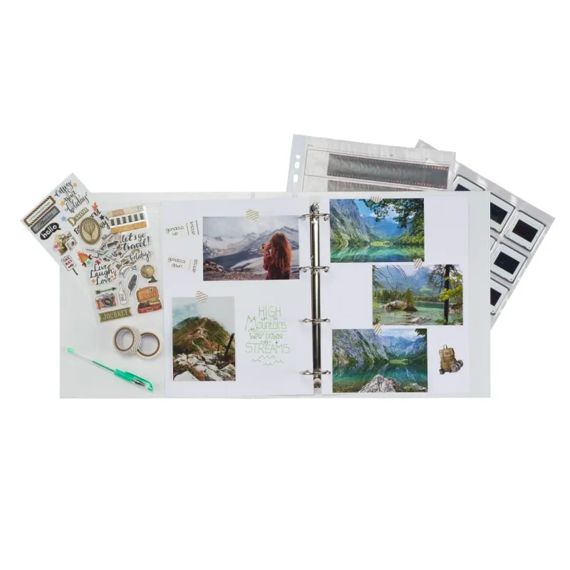 Hama Hama Ordner mit 4-D-Ring-Mechanik, 70 mm Rückenbreite, mit Schuber, Schwarz/Grau – Produktbild 4 von 4