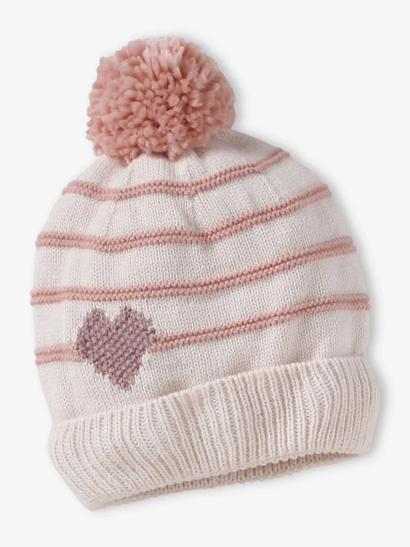 Vertbaudet Mädchen Set, Wollweiß/rosa, – Produktbild 2 von 4