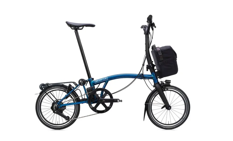 Brompton Brompton P Line Electric - Typ H - 16 Zoll 345Wh 4K Faltrad, Blau, – Produktbild 1 von 1