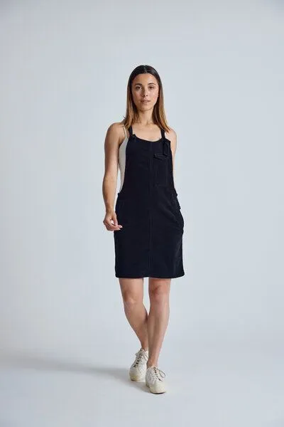 Flax and Loom Flax and Loom Cord Latzkleid Peggy, Winter black, – Produktbild 1 von 8