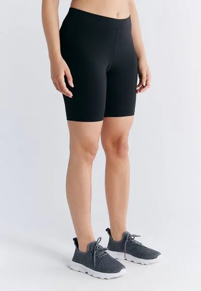 Leela Cotton Leela Cotton Damen Radlerhose Bio-Baumwolle 1417, Schwarz, – Produktbild 4 von 4