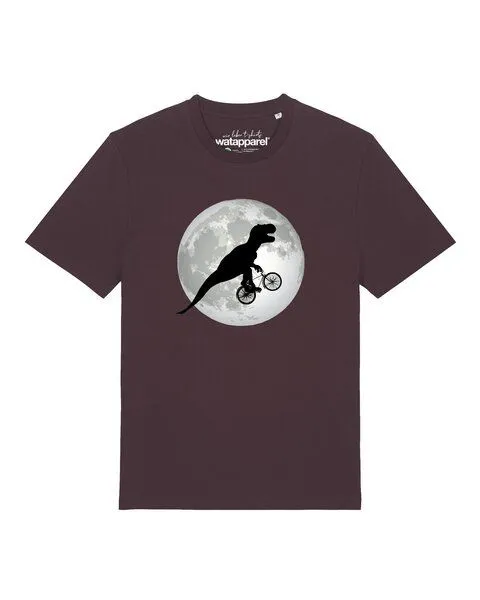 watapparel watapparel T-Shirt Unisex Flying TRex, Red brown, – Produktbild 1 von 3