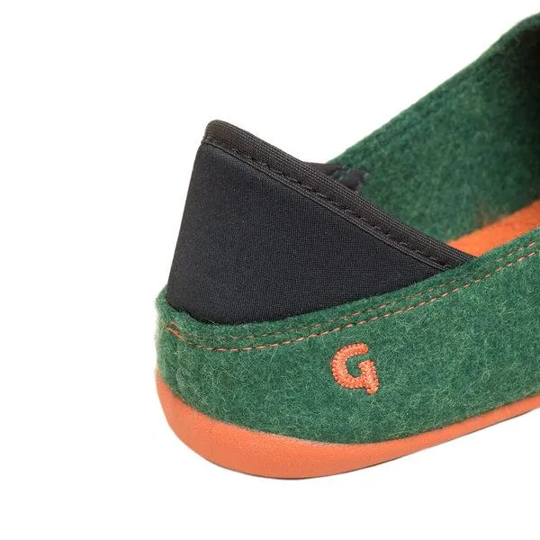 Gottstein Gottstein Wool Slip-On Pantoffel, Grün(green/orange), – Produktbild 1 von 3