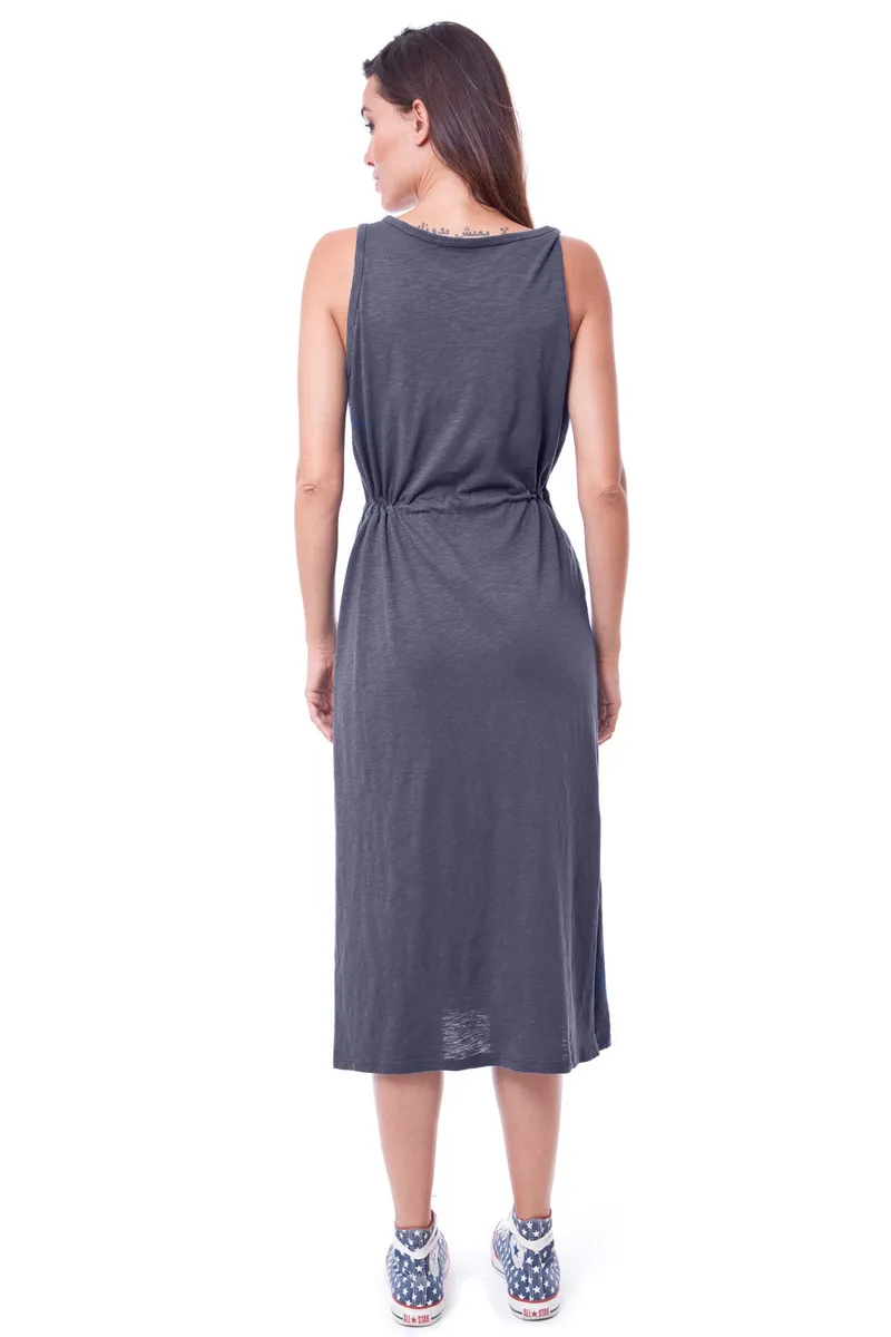 RAVENS VIEW IBIZA RAVENS VIEW IBIZA Damen vegan Kleid Mariona Anthrazit Grau, Dunkelgrau, – Produktbild 2 von 2