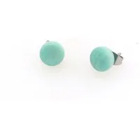 Mekhada Mekhada Tagua Ohrstecker TOPI 8 mm, Mint, – Produktbild 1 von 1