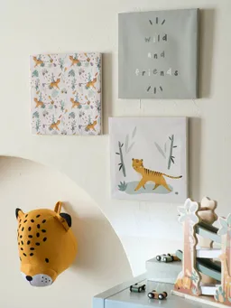 Vertbaudet 3er-Set Kinderzimmer Bilder PANDAFREUNDE – Produktbild 1 von 1