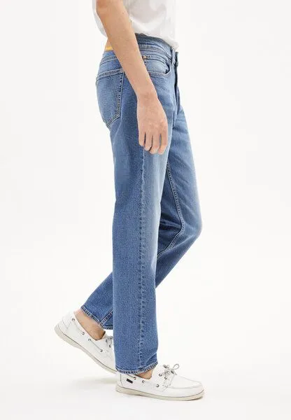 ARMEDANGELS ARMEDANGELS DYLAANO Herren Straight Jeans Bio-Baumwoll Mix, Blue, – Produktbild 4 von 4