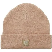 KnowledgeCotton Apparel KnowledgeCotton Apparel Mütze - LEAF Beanie organic wool - GOTS, Beige (kelp melange), – Produktbild 2 von 5