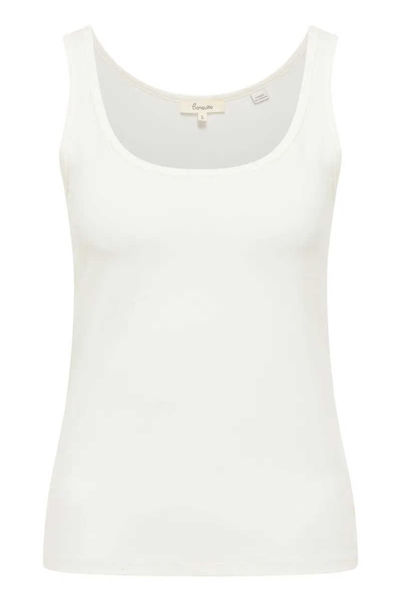 Tranquillo Tranquillo Jerseytop Niinaa aus Tencel™, White, – Produktbild 1 von 2