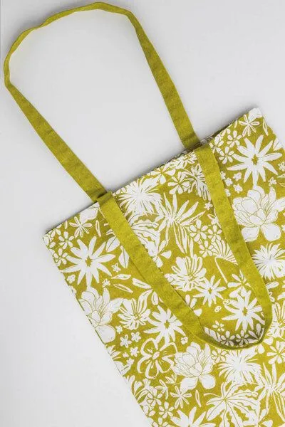 Tranquillo Tranquillo Stoffbeutel BLOSSOM CHARM, Grün, – Produktbild 4 von 6