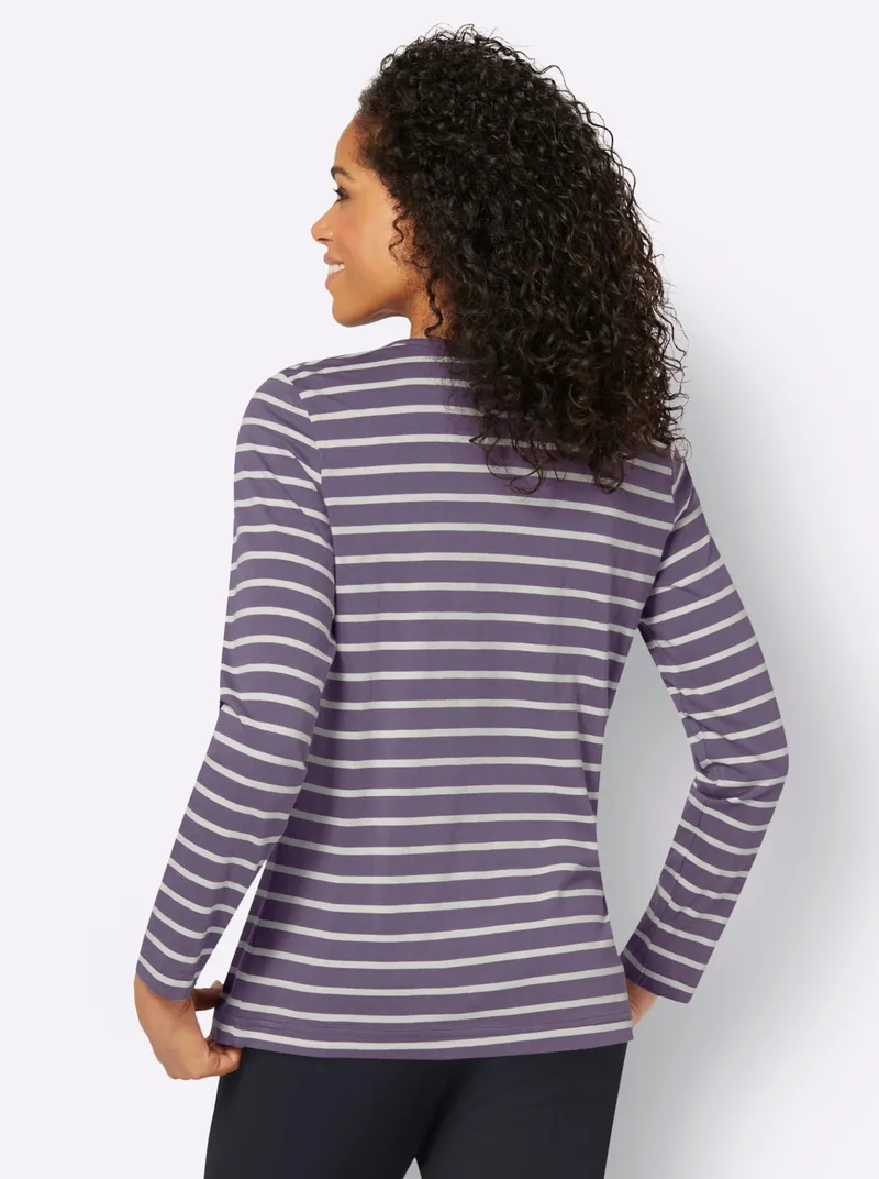 Witt Ringelshirt feige-ecru-gestreift, Feige-ecru-gestreift, – Produktbild 2 von 2