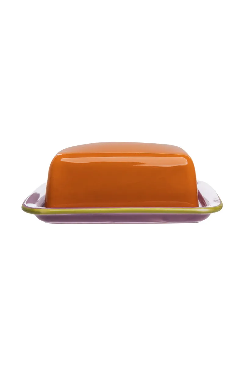 Tranquillo Butterdose COLOURI Orange – Steinzeug - orange – Produktbild 1 von 2