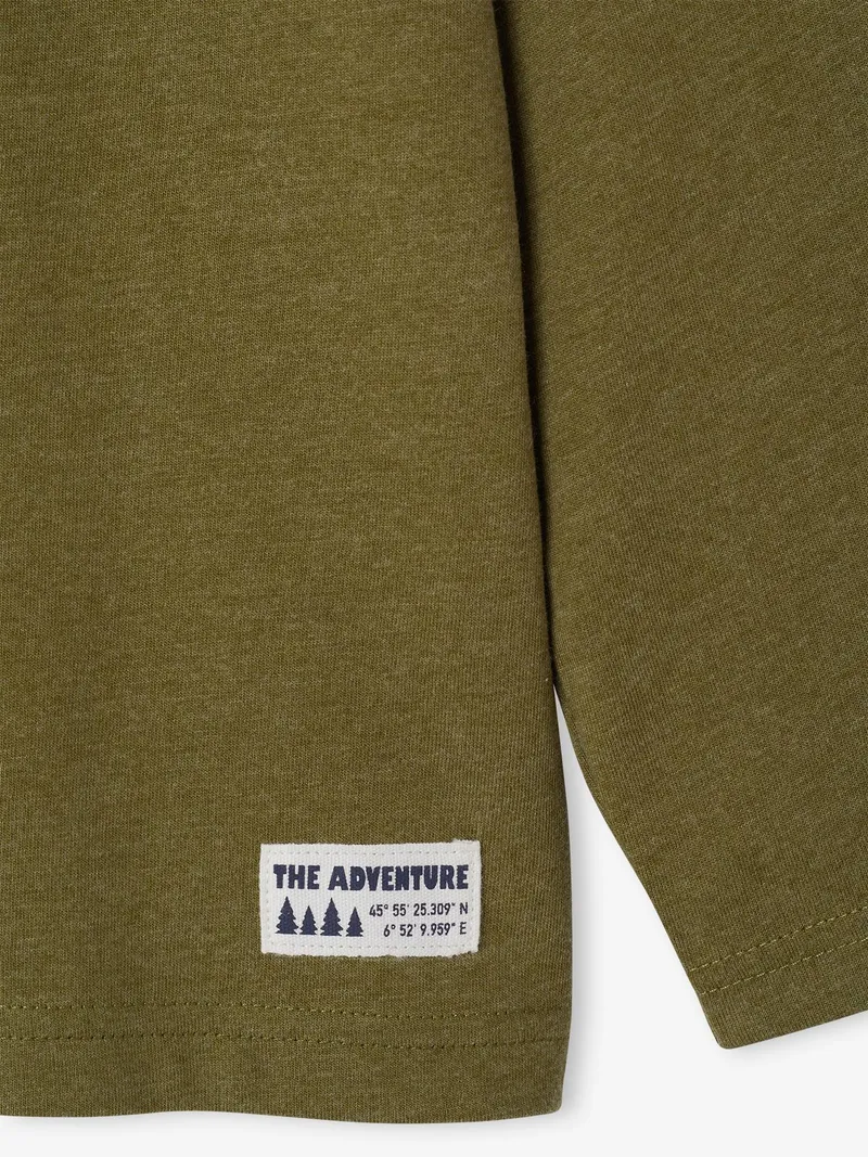 Vertbaudet Jungen Shirt mit Motiven n, Pistaziengrün bär, – Produktbild 4 von 4