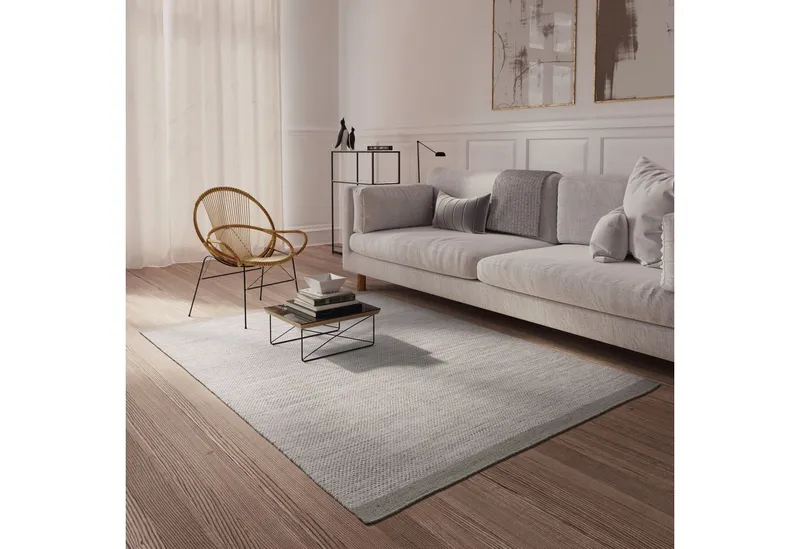 Steffensmeier Wollteppich Berlin, Rechteckig, Grau, – Produktbild 2 von 5