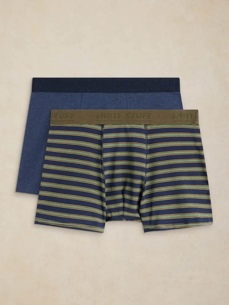 White Stuff Boxershorts Hove Doppelpack - XL, Grün multi, – Produktbild 2 von 3