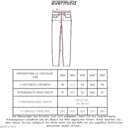Evermind EVERMIND - Herren Slim Fit Jeans aus Bio-Baumwolle MG1012 – Produktbild 1 von 1