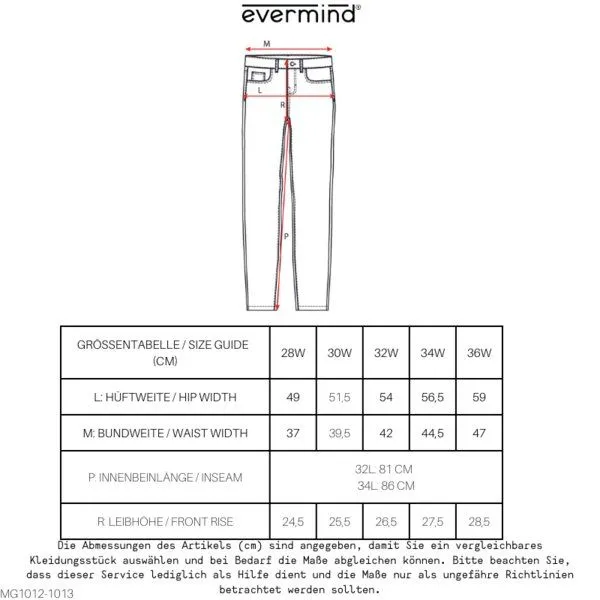 Evermind Evermind M's Slim Fit-MG1012, Lapis blue, – Produktbild 1 von 4