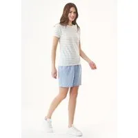 ORGANICATION ORGANICATION Shorts aus TENCEL Lyocell und Leinen, Blau(blue indigo), – Produktbild 1 von 1