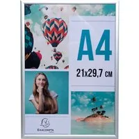 Exacompta Exacompta Bilderrahmen "Exacryl" mit Alurahmen, für DIN A4, Außenmaß: 305 x 218 x 26 mm – Produktbild 1 von 1