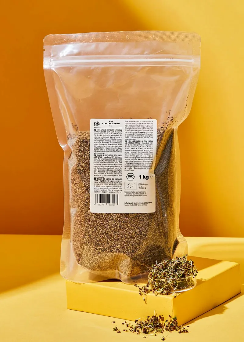 KoRo Bio Alfalfa Samen 1 kg – Produktbild 2 von 5