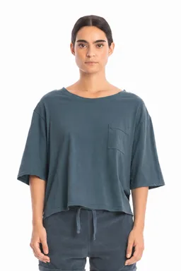 RAVENS VIEW IBIZA RAVENS VIEW IBIZA Damen vegan Top Riviera Ocean Blue – Produktbild 1 von 1
