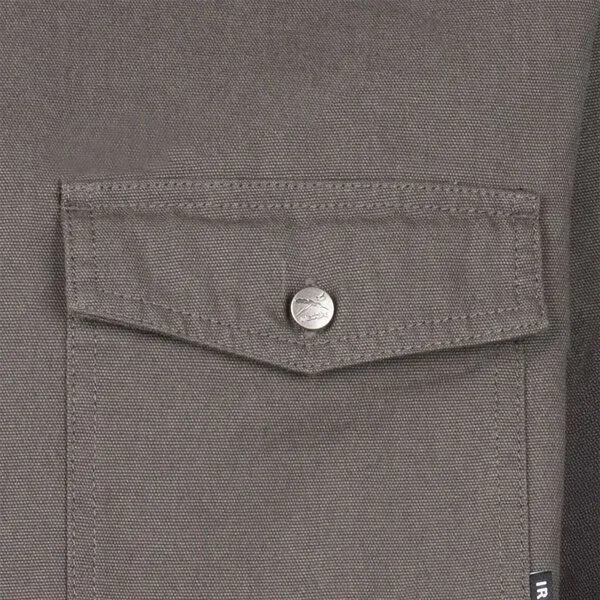 Iriedaily Iriedaily Dusty Canvas Shirt, Anthracite (grau), – Produktbild 2 von 3