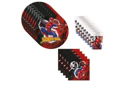 Procos Einweggeschirr-Set Spider-Man Partygeschirr Set 36-tlg Kindergeburtstag Spiderman Teller, 8 Personen – Produktbild 1 von 1