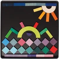 Grimms Grimms Magnetspiel Puzzle aus Birken- und Pappelholz 59-teilig Geo-Grafisch Maße 20,5 x 20,5 x 1,5 cm – Produktbild 1 von 1