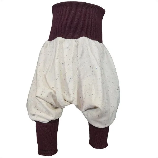 liebewicht liebewicht Yogahose Pumphose Bio Sweat weiß/bunt gesprenkelt, White, – Produktbild 2 von 4