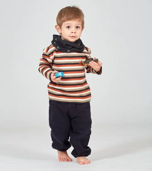 Sense Organics & friends in cooperation with GARY MASH Sense Organics & friends in cooperation with GARY MASH Kinder Langarmshirt mit Applikation aus Biobaumwolle, Orange, – Produktbild 2 von 4