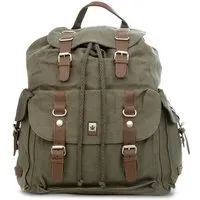 Pure PURE HF-0016 Großer Hanf-Rucksack mit 3 Außenfächern, Khaki, – Produktbild 1 von 1