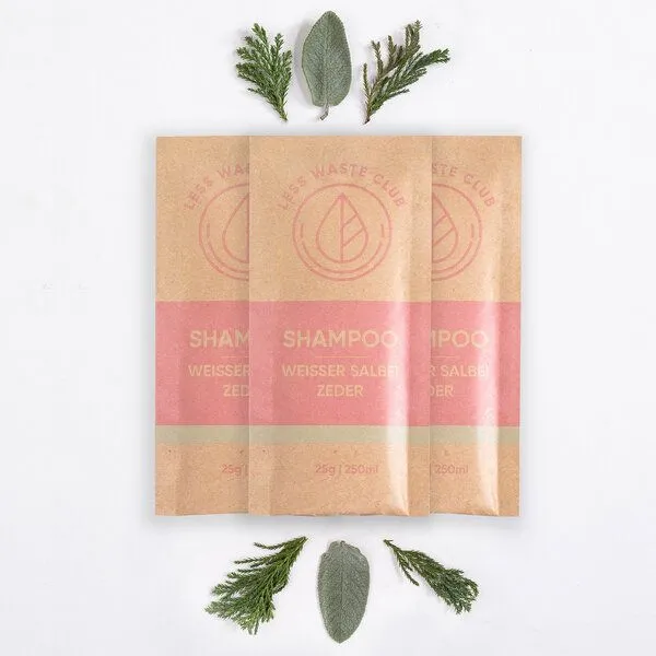 Less Waste Club Less Waste Club Shampoo "Weisser Salbei/ Zeder" Pulver 3er Bundle – Produktbild 2 von 2