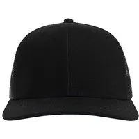 Atlantis Headwear Atlantis Headwear Atlantis Netz-Cap Mesh Cap Snapback Kappe Cappy leicht gebogener Schirm Mehrfarbig, Schwarz/schwarz, – Produktbild 1 von 1