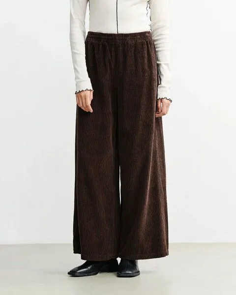 Rotholz Rotholz - Hose Cord Flared Pant, Braun (chocolate brown), – Produktbild 2 von 3
