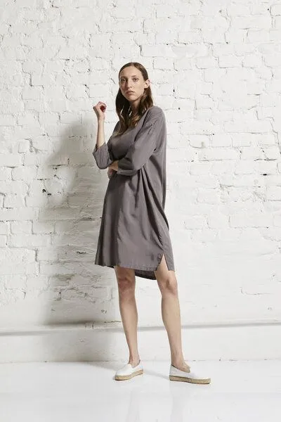 Wunderwerk Wunderwerk Oversize dress tencel, Taupe, – Produktbild 3 von 3