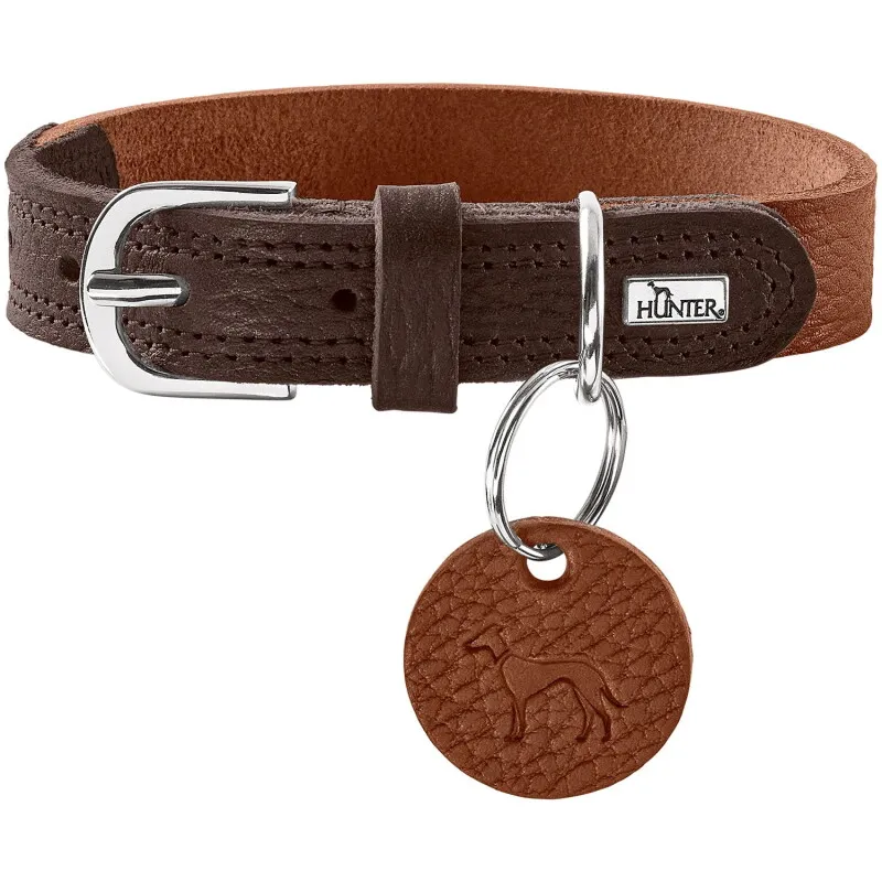 Hunter Hunter Halsband Karlby cognac 40 cm, Cognac, – Produktbild 1 von 2