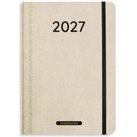 matabooks matabooks® Kalender 2027 A5 Basic aus Süßgraspapier mit Graspapier-Cover – Jahresplaner Samaya – Farbe: Nature M – Produktbild 1 von 1