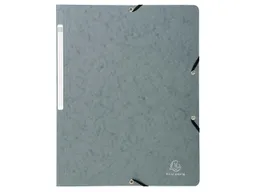 Exacompta 25 Exacompta Eckspannmappen, Colorspan-Karton, 400 g/m², DIN A4, Gummizug, grau – Produktbild 1 von 1