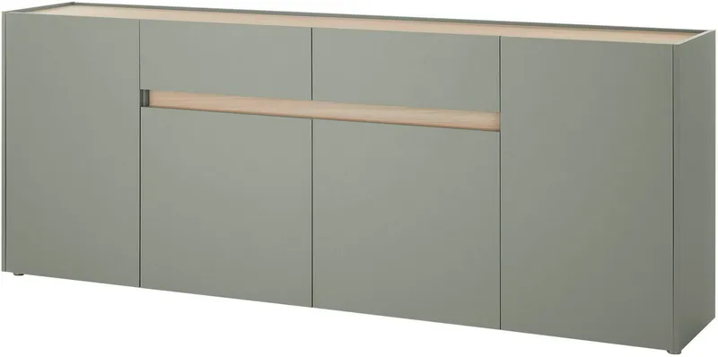 Home affaire Sideboard City/Giron, moderner Schrank, Kommode, Stauraumschrank, zeitlos, modern, ausreichend Stauraum, vielseitig einsetzbar, Grün, – Produktbild 2 von 5
