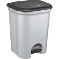 Keeeper keeeper Abfall-Treteimer 'Torge' mit 2 Einsätzen, 2 x 11 l, silber – Produktbild 1 von 1