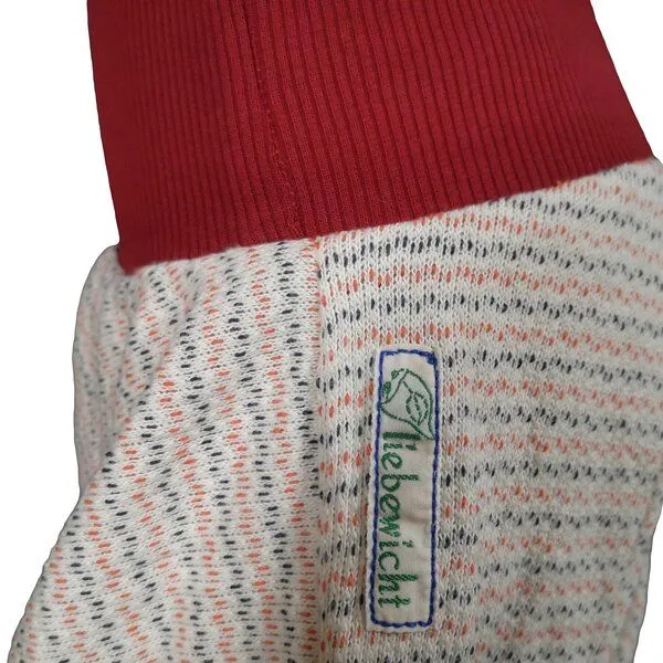 liebewicht liebewicht leichte Pumphose weiß rot blau gemustert aus Biobaumwoll Sweat, Blue, – Produktbild 4 von 8