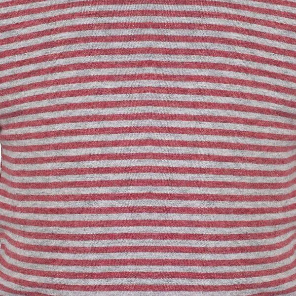 OrganicEra Baby Langarm T-shirt Body, gestreift 'OrganicEra' aus Bio Baumwolle, Bordeaux melange (rot), – Produktbild 4 von 4