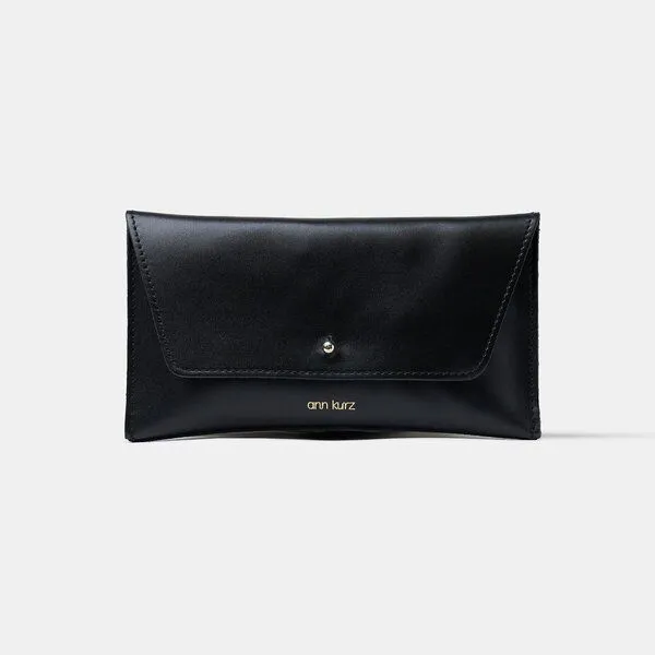 ann kurz ann kurz Mini Envelope – Portemonnaie aus Leder, Nappa black, – Produktbild 1 von 1