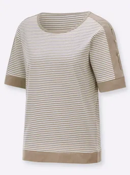Witt Ringelshirt sesam-weiß-geringelt – Produktbild 1 von 1