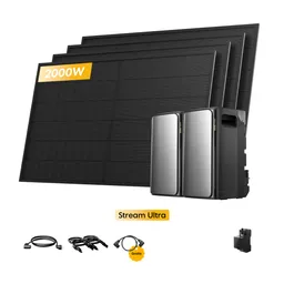 EcoFlow 2x EcoFlow Stream Ultra, All-in-One Speicher für Balkonkraftwerke, mit 4 x 500W Bifaziale Solarmodule, by Powerness - 2x Stream Ultra | 3840Wh / 1 x Smart Meter / Selbstabholung – Produktbild 1 von 1